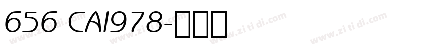 656 CAI978字体转换